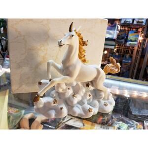 Handpainted Multi Color Resin Figurine Unicorn, Home Decoration, Gifts